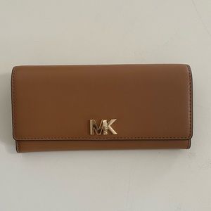Michael Kors MK Brown Wallet with Turn Lock